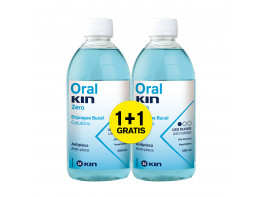Imagen del producto Oralkin Zero pack enjuague bucal antiplaca 500ml+500ml
