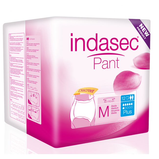 Imagen de Indasec pant plus talla media 12 unidades